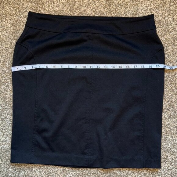 George Skirt Mini Black Pencil Office Professional Pull On Women's Size L - Picture 4 of 6